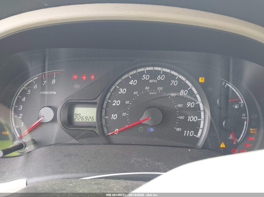 2011 Toyota Sienna VIN 5TDKK3DC6BS168489 IAAI salvage auction — FRONT END, Salvage (North Carolina), sold $700 on 2026-07-09 (photo 7)