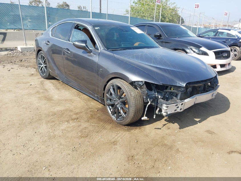 2025 Lexus Is 300 VIN JTHBA1D20S5134521 IAAI salvage auction — FRONT END, Salvage (California), sold $11,850 on 2026-07-22 (photo 1)