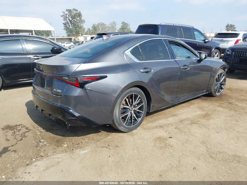 2025 Lexus Is 300 VIN JTHBA1D20S5134521 IAAI salvage auction — FRONT END, Salvage (California), sold $11,850 on 2026-07-22 (photo 4)