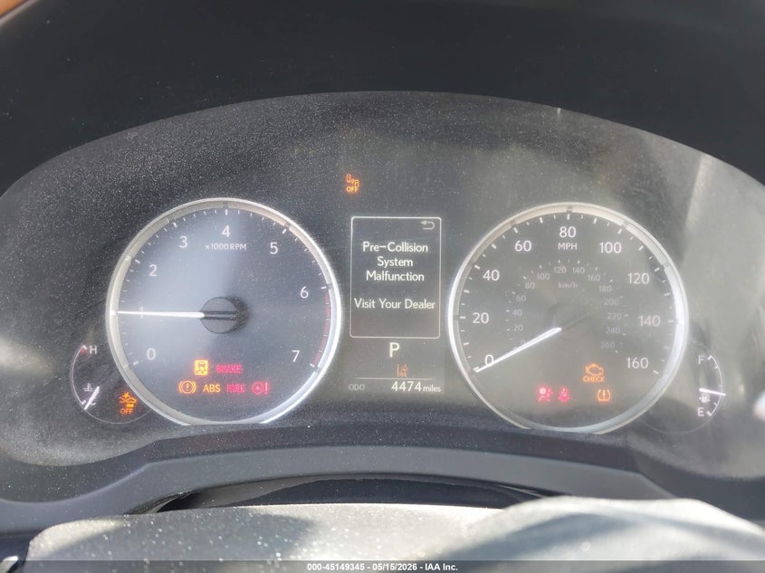2025 Lexus Is 300 VIN JTHBA1D20S5134521 IAAI salvage auction — FRONT END, Salvage (California), sold $11,850 on 2026-07-22 (photo 7)