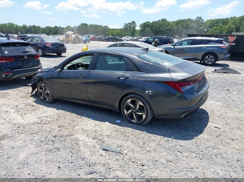 2021 Hyundai Elantra VIN 5NPLN4AG4MH001291 IAAI salvage auction — LEFT FRONT, Salvage (South Carolina), sold $4,475 on 2026-07-07 (photo 3)