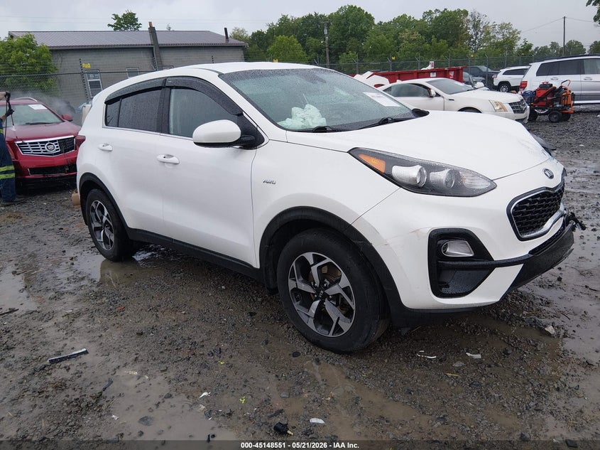 2022 Kia Sportage VIN KNDPMCACXN7973754 IAAI salvage auction — LEFT FRONT, Salvage (West Virginia), sold $3,050 on 2026-07-29 (photo 1)
