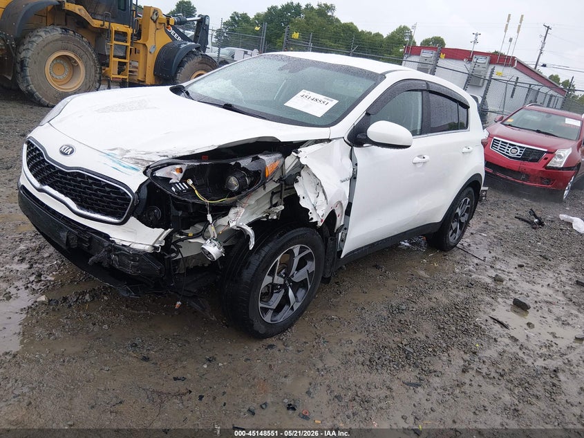 2022 Kia Sportage VIN KNDPMCACXN7973754 IAAI salvage auction — LEFT FRONT, Salvage (West Virginia), sold $3,050 on 2026-07-29 (photo 2)