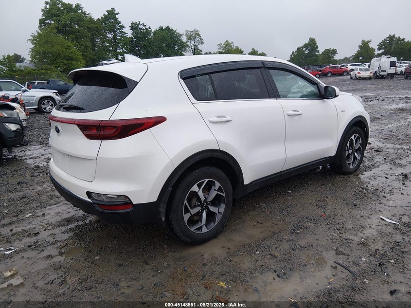 2022 Kia Sportage VIN KNDPMCACXN7973754 IAAI salvage auction — LEFT FRONT, Salvage (West Virginia), sold $3,050 on 2026-07-29 (photo 4)