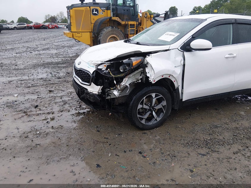 2022 Kia Sportage VIN KNDPMCACXN7973754 IAAI salvage auction — LEFT FRONT, Salvage (West Virginia), sold $3,050 on 2026-07-29 (photo 6)