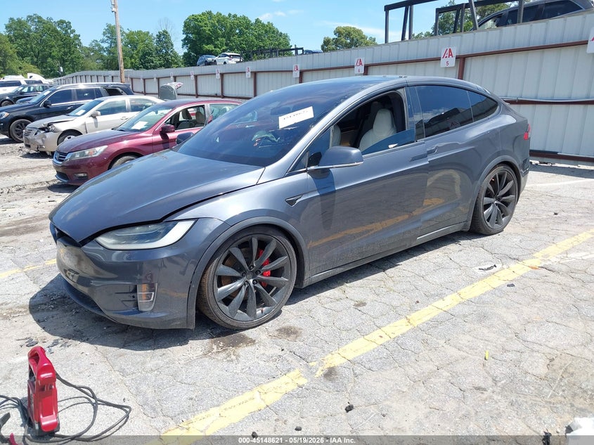 2018 Tesla Model x VIN 5YJXCAE41JF126104 IAAI salvage auction — LEFT FRONT, Salvage (Georgia), sold $10,500 on 2026-07-20 (photo 2)
