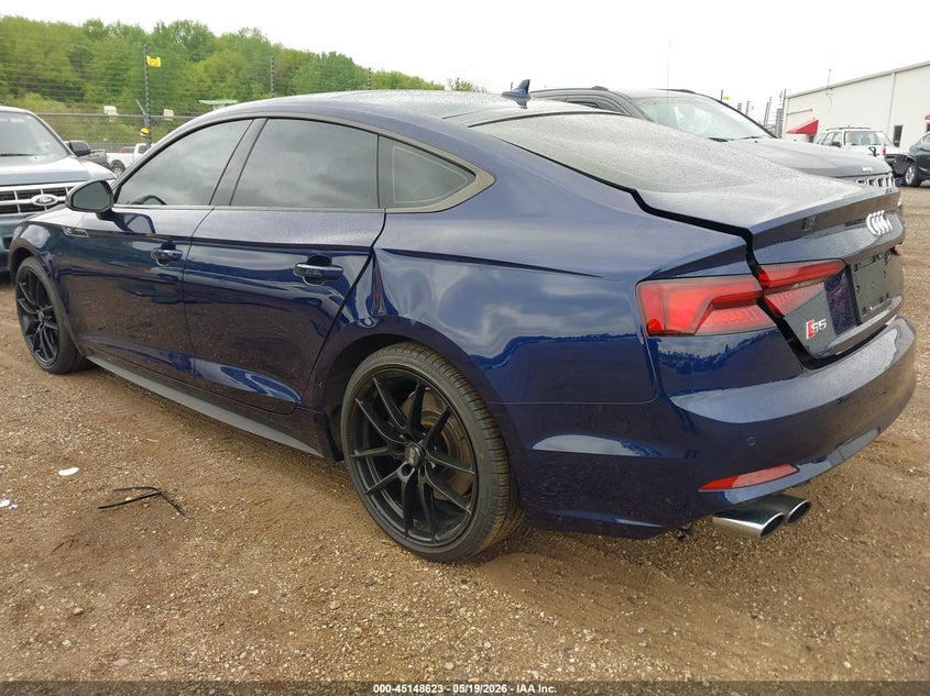 2018 Audi S5 VIN WAUC4CF55JA039987 IAAI salvage auction — RIGHT SIDE, Salvage (Illinois), sold $6,100 on 2026-07-15 (photo 3)