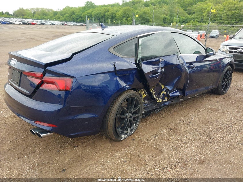 2018 Audi S5 VIN WAUC4CF55JA039987 IAAI salvage auction — RIGHT SIDE, Salvage (Illinois), sold $6,100 on 2026-07-15 (photo 4)