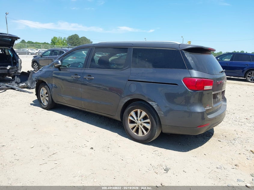 2017 Kia SEDONA VIN KNDMB5C19H6284346 IAAI salvage auction — SIDE, Salvage (Georgia), sold $975 on 2026-07-16 (photo 3)