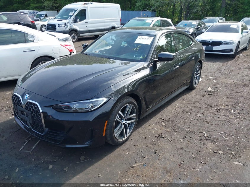 2023 BMW 4er VIN WBA73AV05PFP33301 IAAI salvage auction — FRONT END, Mv-907A (New York), sold $21,075 on 2026-07-07 (photo 2)