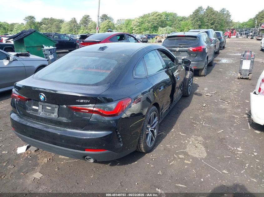 2023 BMW 4er VIN WBA73AV05PFP33301 IAAI salvage auction — FRONT END, Mv-907A (New York), sold $21,075 on 2026-07-07 (photo 4)