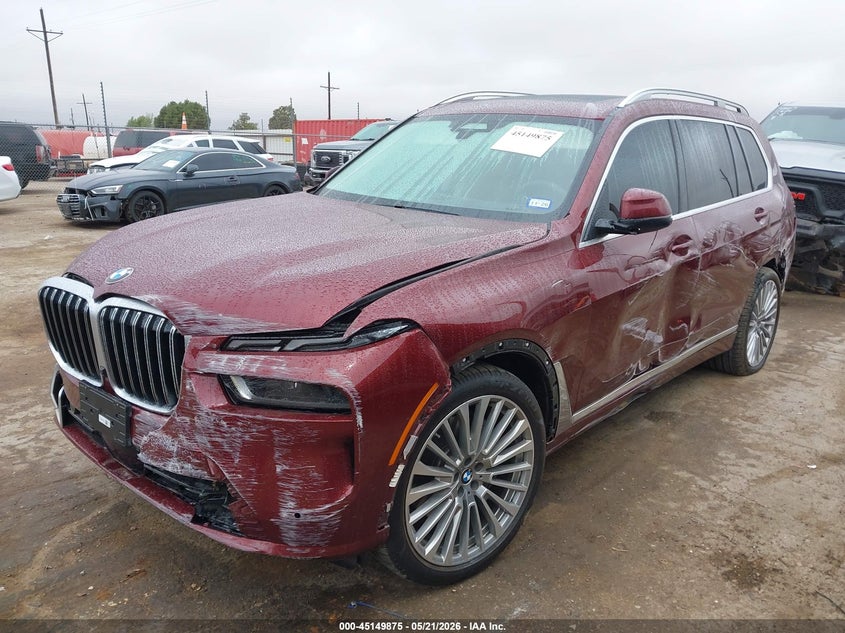2025 BMW X7 VIN 5UX23EM01S9Y82767 IAAI salvage auction — LEFT SIDE, Original (Texas), sold $18,100 on 2026-07-28 (photo 2)