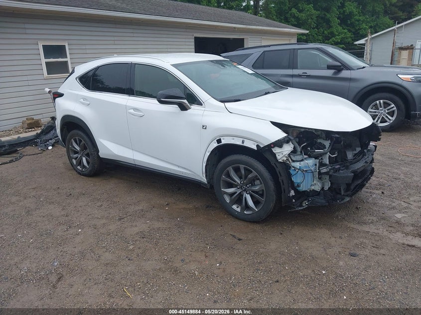 2021 Lexus Nx VIN JTJSARBZ2M5024232 — IAAI salvage auction photo