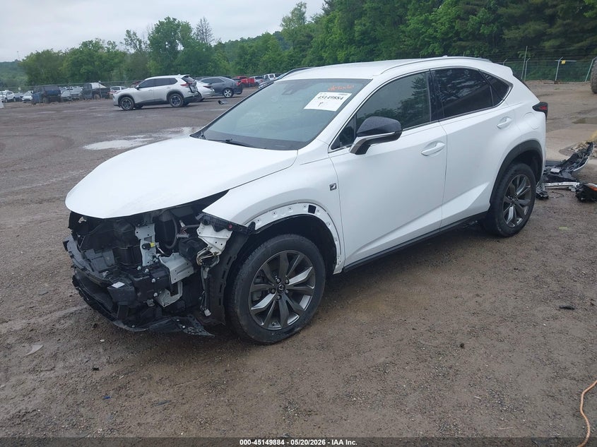 2021 Lexus Nx VIN JTJSARBZ2M5024232 IAAI salvage auction — FRONT END, Salvage (Ohio), sold $9,300 on 2026-07-27 (photo 2)