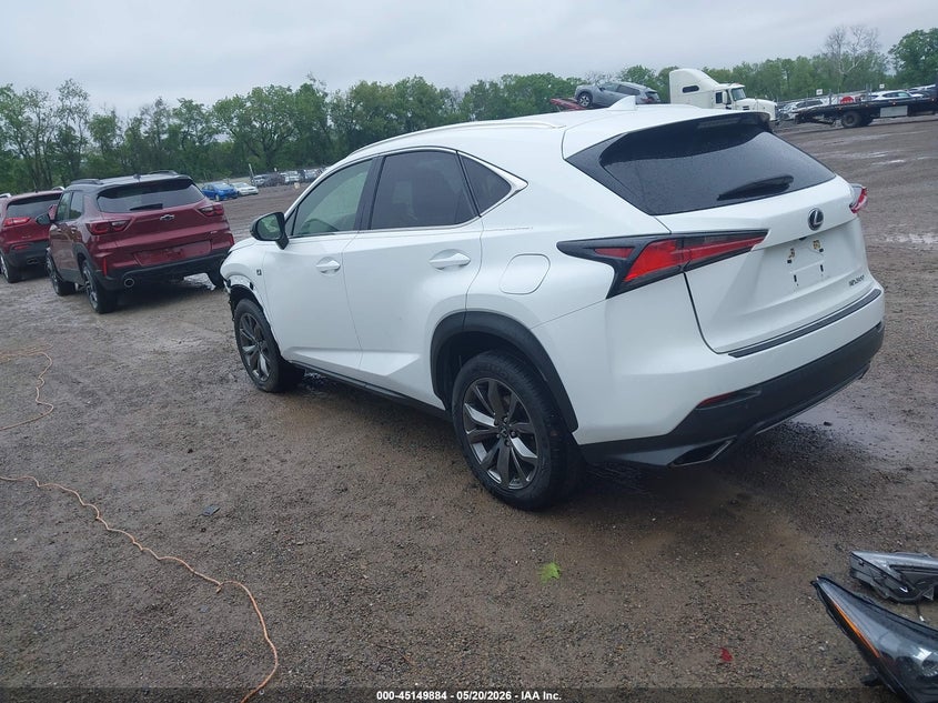 2021 Lexus Nx VIN JTJSARBZ2M5024232 IAAI salvage auction — FRONT END, Salvage (Ohio), sold $9,300 on 2026-07-27 (photo 3)