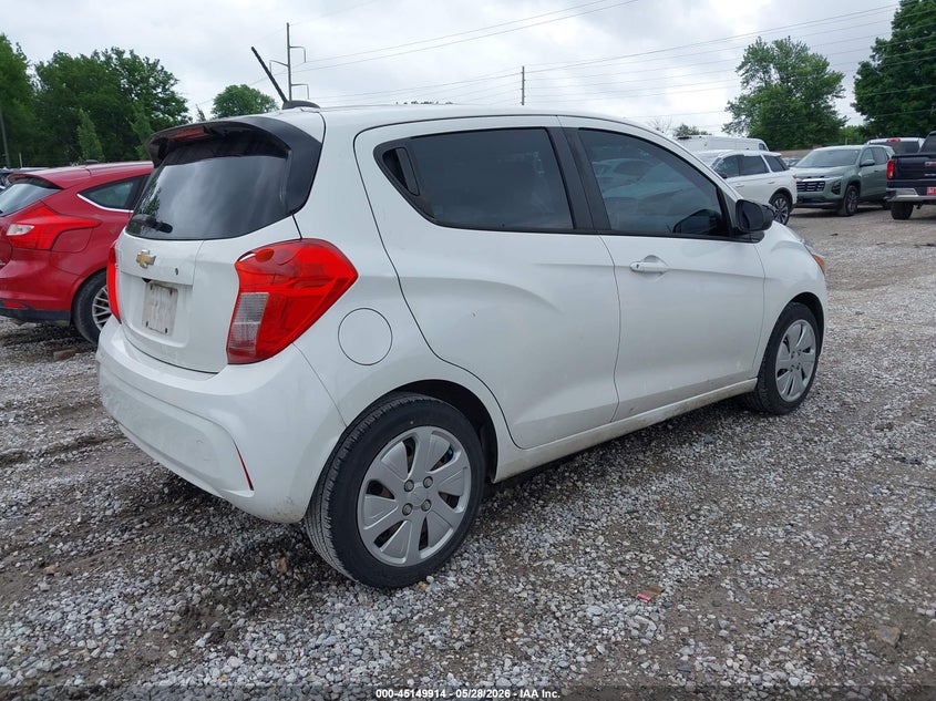 2018 Chevrolet Spark VIN KL8CA6SA5JC475896 IAAI salvage auction — HAIL, Clear (Missouri), sold $1,300 on 2026-07-13 (photo 4)