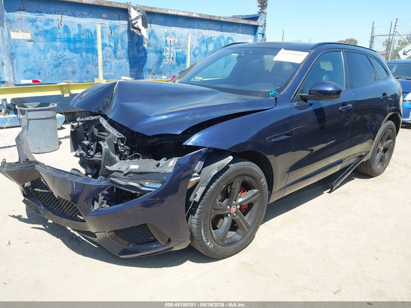 2018 Jaguar F-pace VIN SADCM2FV3JA246217 IAAI salvage auction — FRONT END, Salvage (California), sold $2,900 on 2026-07-22 (photo 2)