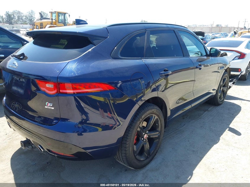 2018 Jaguar F-pace VIN SADCM2FV3JA246217 IAAI salvage auction — FRONT END, Salvage (California), sold $2,900 on 2026-07-22 (photo 4)