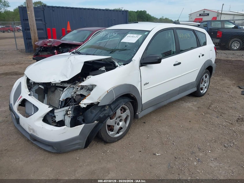 2005 Pontiac Vibe VIN 5Y2SL63815Z454717 IAAI salvage auction — FRONT END, Clear (Indiana), sold $500 on 2026-07-07 (photo 2)