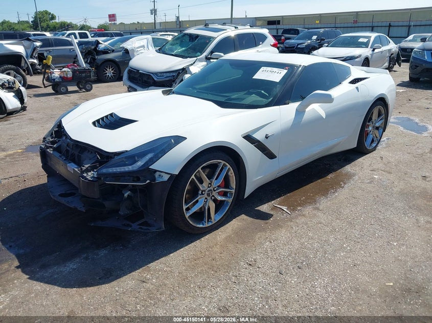 2014 Chevrolet Corvette VIN 1G1YK2D79E5105574 IAAI salvage auction — FRONT END, Original (Texas), sold $16,100 on 2026-08-01 (photo 2)