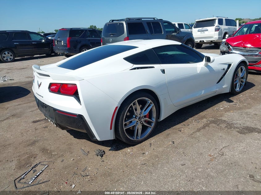 2014 Chevrolet Corvette VIN 1G1YK2D79E5105574 IAAI salvage auction — FRONT END, Original (Texas), sold $16,100 on 2026-08-01 (photo 4)