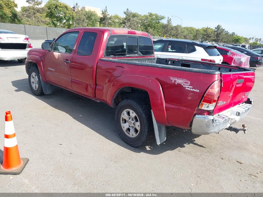 2005 Toyota Tacoma VIN 5TETU62N45Z034558 IAAI salvage auction — RIGHT REAR, Salvage (California), sold $925 on 2026-07-29 (photo 3)