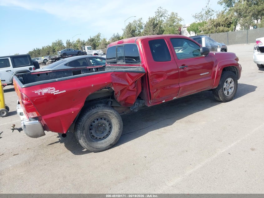 2005 Toyota Tacoma VIN 5TETU62N45Z034558 IAAI salvage auction — RIGHT REAR, Salvage (California), sold $925 on 2026-07-29 (photo 4)