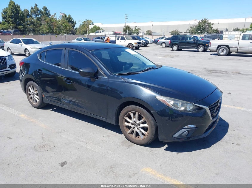 2015 Mazda 3 VIN JM1BM1W74F1231171 IAAI salvage auction — SIDE, Salvage Title, sold $2,150 on 2026-07-13 (photo 1)