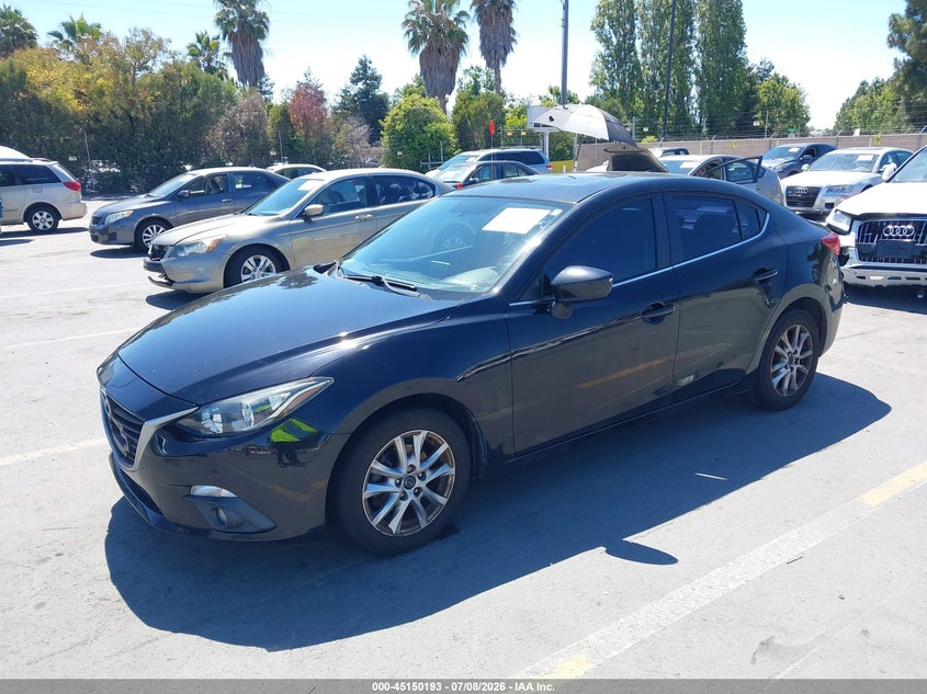 2015 Mazda 3 VIN JM1BM1W74F1231171 IAAI salvage auction — SIDE, Salvage Title, sold $2,150 on 2026-07-13 (photo 2)