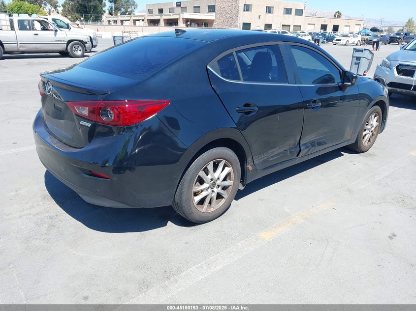 2015 Mazda 3 VIN JM1BM1W74F1231171 IAAI salvage auction — SIDE, Salvage Title, sold $2,150 on 2026-07-13 (photo 4)