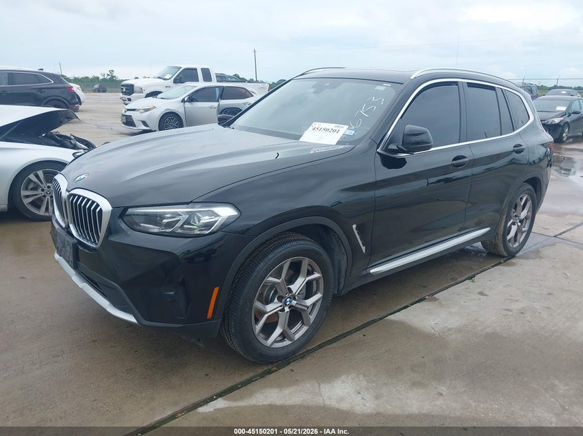 2022 BMW X3 VIN 5UX53DP01N9J96753 IAAI salvage auction — RIGHT FRONT, Salvage (Texas), sold $8,200 on 2026-07-24 (photo 2)