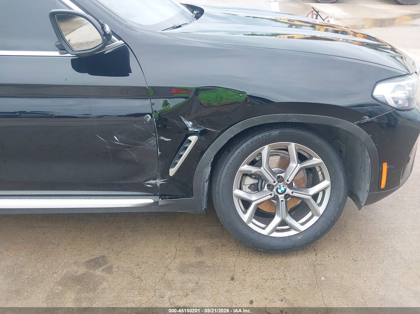 2022 BMW X3 VIN 5UX53DP01N9J96753 IAAI salvage auction — RIGHT FRONT, Salvage (Texas), sold $8,200 on 2026-07-24 (photo 6)