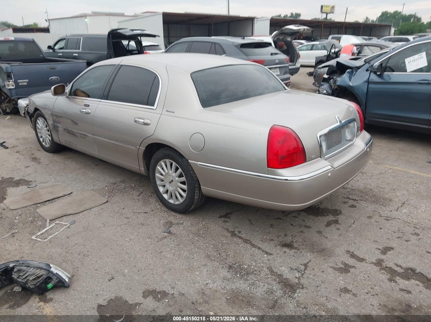 2003 Lincoln TOWN CAR VIN 1LNHM81W13Y673163 IAAI salvage auction — LEFT FRONT, Original (Texas), sold $425 on 2026-07-08 (photo 3)