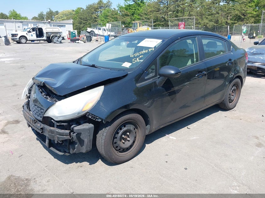 2013 Kia Rio VIN KNADM4A31D6221063 IAAI salvage auction — FRONT END, Mv-907A (New York), sold $425 on 2026-07-14 (photo 2)