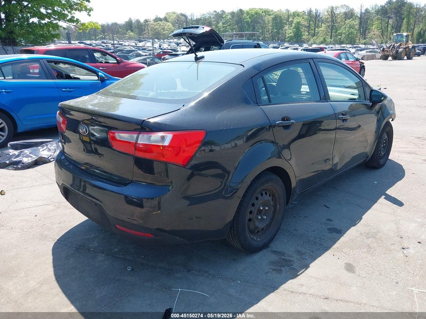2013 Kia Rio VIN KNADM4A31D6221063 IAAI salvage auction — FRONT END, Mv-907A (New York), sold $425 on 2026-07-14 (photo 4)