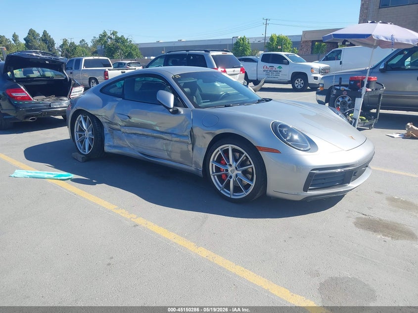 2021 Porsche 911 VIN WP0AB2A9XMS222014 — IAAI salvage auction photo