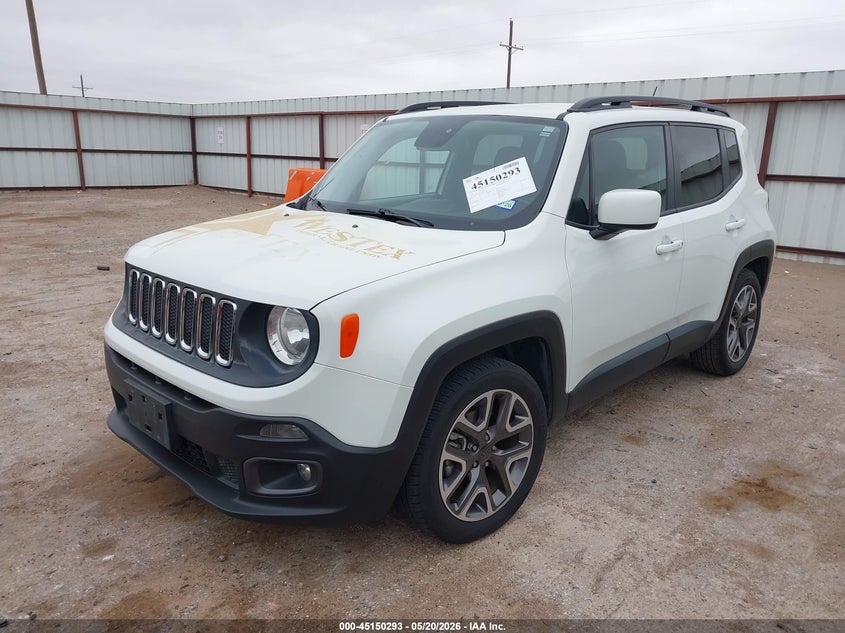 2016 Jeep Renegade VIN ZACCJABT8GPD97355 IAAI salvage auction — HAIL, Original (Texas), sold $2,100 on 2026-07-21 (photo 2)