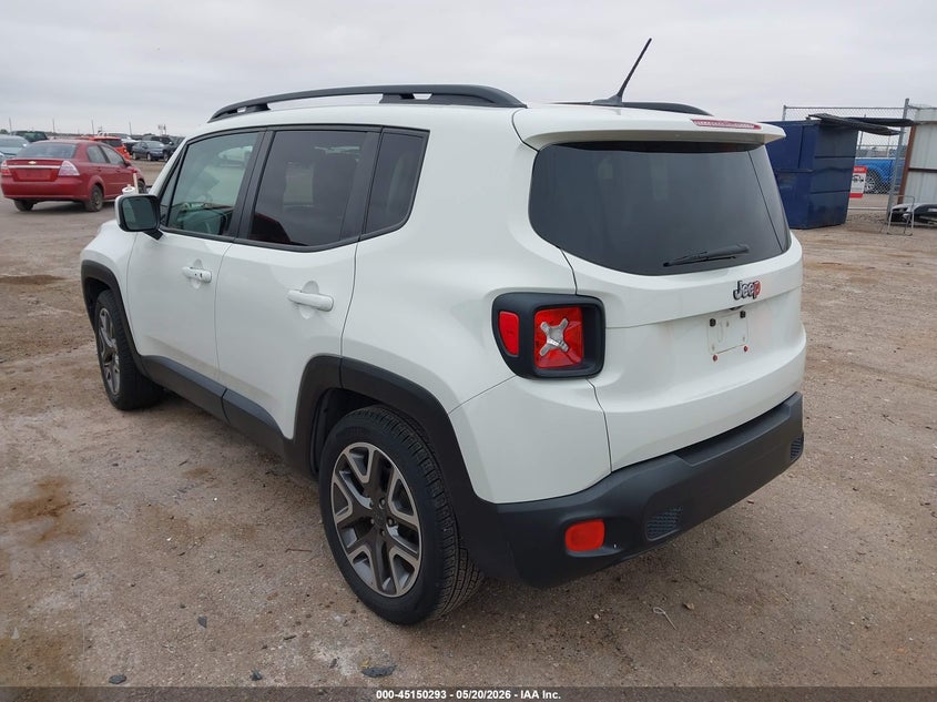 2016 Jeep Renegade VIN ZACCJABT8GPD97355 IAAI salvage auction — HAIL, Original (Texas), sold $2,100 on 2026-07-21 (photo 3)