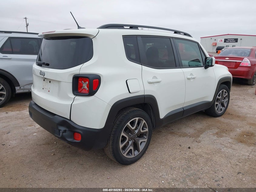 2016 Jeep Renegade VIN ZACCJABT8GPD97355 IAAI salvage auction — HAIL, Original (Texas), sold $2,100 on 2026-07-21 (photo 4)