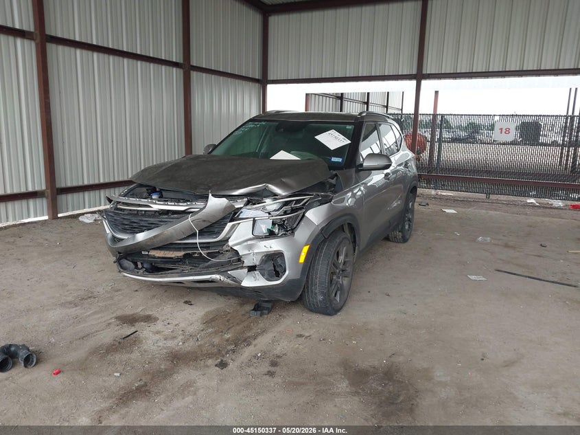 2021 Kia Seltos VIN KNDEU2AA7M7052722 IAAI salvage auction — FRONT END, Salvage (Texas), sold $3,125 on 2026-07-28 (photo 2)