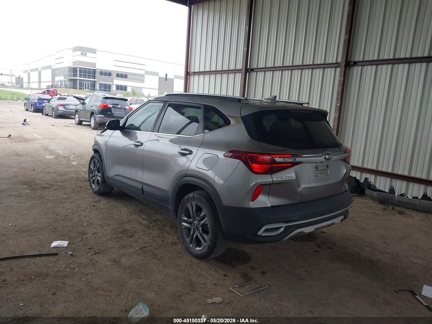 2021 Kia Seltos VIN KNDEU2AA7M7052722 IAAI salvage auction — FRONT END, Salvage (Texas), sold $3,125 on 2026-07-28 (photo 3)