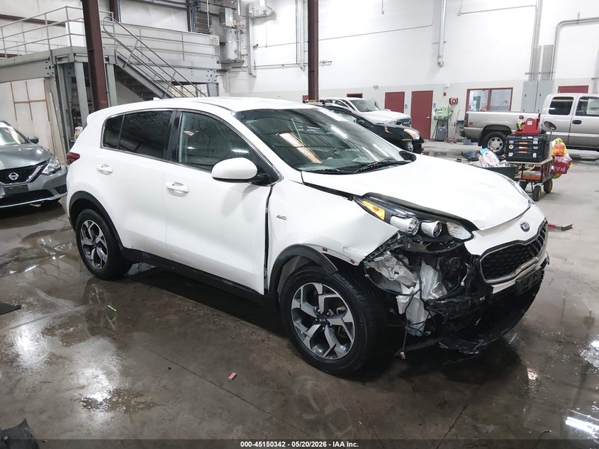 2020 Kia Sportage VIN KNDPMCAC4L7638034 IAAI salvage auction — FRONT END, Salvage (Idaho), sold $2,725 on 2026-07-17 (photo 1)