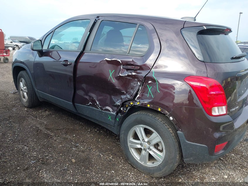 2021 Chevrolet Trax VIN KL7CJNSB3MB346637 IAAI salvage auction — LEFT REAR, Salvage (Michigan), sold $2,950 on 2026-07-09 (photo 3)