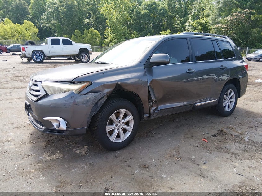 2011 Toyota Highlander VIN 5TDZK3EH1BS030383 IAAI salvage auction — FRONT END, Salvage (Mississippi), sold $2,100 on 2026-07-15 (photo 2)