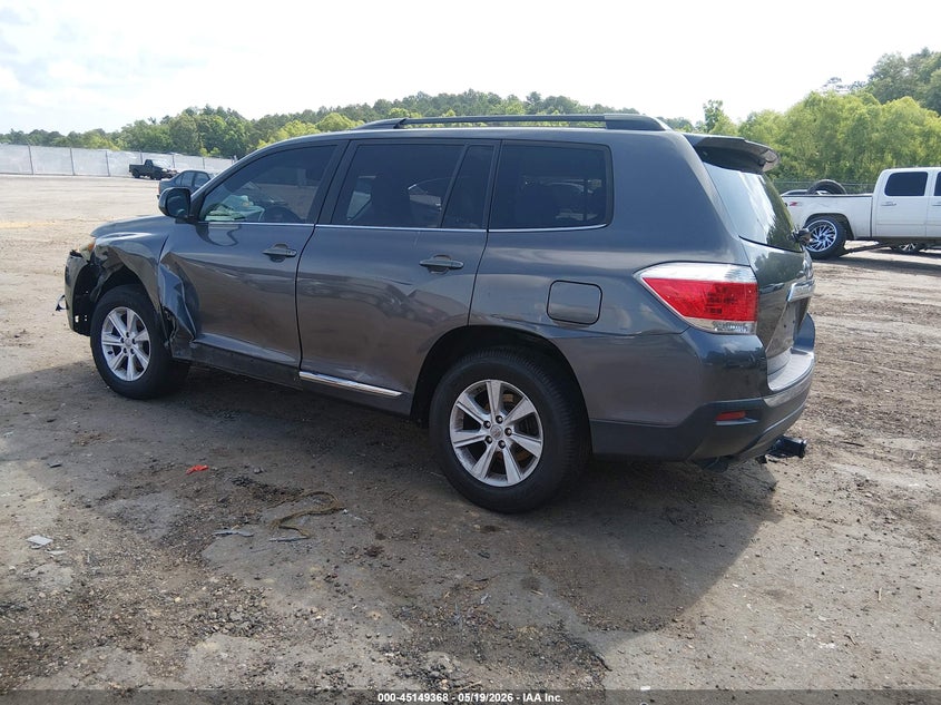 2011 Toyota Highlander VIN 5TDZK3EH1BS030383 IAAI salvage auction — FRONT END, Salvage (Mississippi), sold $2,100 on 2026-07-15 (photo 3)