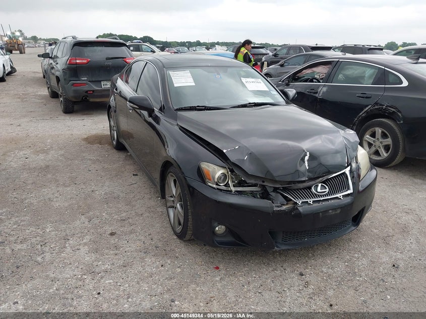 2012 Lexus Is VIN JTHBF5C29C5168677 IAAI salvage auction — FRONT END, Salvage (Texas), sold $1,000 on 2026-07-21 (photo 1)