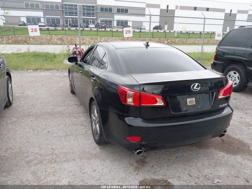 2012 Lexus Is VIN JTHBF5C29C5168677 IAAI salvage auction — FRONT END, Salvage (Texas), sold $1,000 on 2026-07-21 (photo 3)
