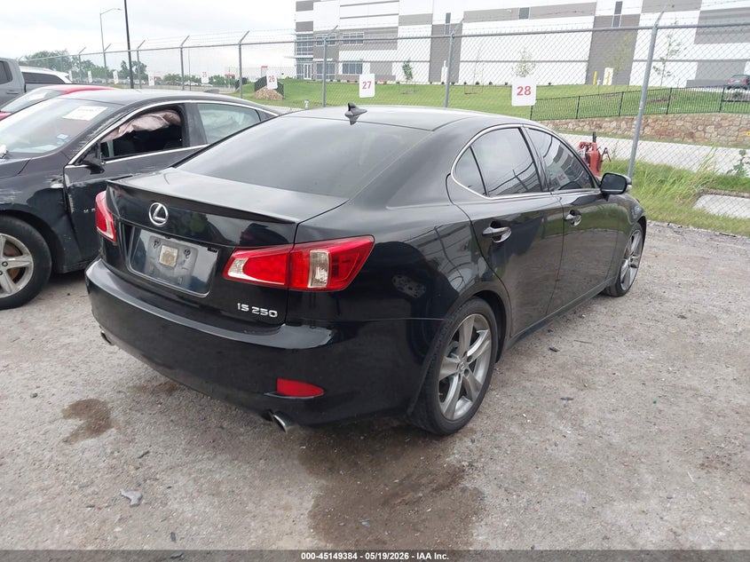 2012 Lexus Is VIN JTHBF5C29C5168677 IAAI salvage auction — FRONT END, Salvage (Texas), sold $1,000 on 2026-07-21 (photo 4)