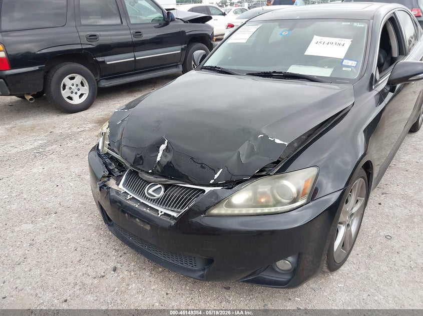 2012 Lexus Is VIN JTHBF5C29C5168677 IAAI salvage auction — FRONT END, Salvage (Texas), sold $1,000 on 2026-07-21 (photo 6)