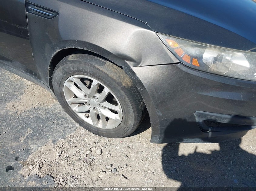 2013 Kia Optima VIN 5XXGM4A71DG201299 IAAI salvage auction — FRONT END, Salvage (California), sold $550 on 2026-07-17 (photo 6)